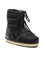 Botki męskie - Moon Boot Śniegowce Low Nylon 14600100001 Czarny - miniaturka - grafika 1