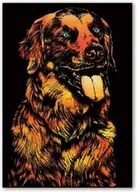 Prace ręczne dla dzieci - Magiczna Zdrapka Wesoły Pies 40x28 cm - miniaturka - grafika 1