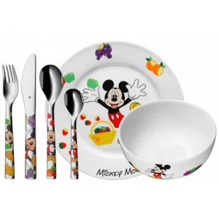 WMF Sztućce i naczynia dziecięce Mickey Mouse 6 szt. 12.8295.9964 - Zestawy naczyń dla dzieci - miniaturka - grafika 3