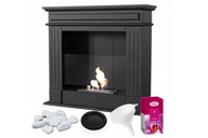 Biokominki - Biokominek Portalowy November Czarny Prawy Montaż Samodzielny Certyfikat Tüv - miniaturka - grafika 1