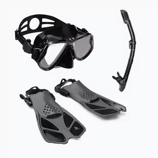 Zestaw do snorkelingu AQUASTIC MSFA-01SC czarny - Sprzęt do nurkowania - miniaturka - grafika 1