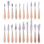 Pozostałe akcesoria dla plastyków - SZPACHELKI MALARSKIE DREWNIANE ZESTAW SZPACHELEK MALARSKICH 20 SZT. - miniaturka - grafika 1