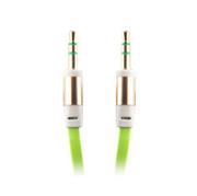 Adaptery i przejściówki - TelforceOne Adapter 3,5 audio cable/3.5 aux cable zielony T_0009895 - miniaturka - grafika 1
