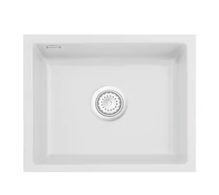 SystemCeram Mera 50-U zlewozmywak ceramiczny podblatowy satin - Zlewozmywaki - miniaturka - grafika 1