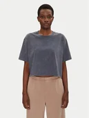 Koszulki i topy damskie - Under Armour T-Shirt Rival Wash 1389724 Granatowy Loose Fit - miniaturka - grafika 1