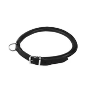 Obroże dla psów - Dingo Obroża Okrągła Skóra Soft 1,2 X 65 CM Czarna - miniaturka - grafika 1
