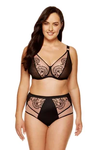 Kala/B2 biustonosz miękki (kolor Czarno-beżowy, rozmiar 75E) - Biustonosze - miniaturka - grafika 1