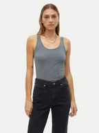 Koszulki i topy damskie - Vero Moda Top Maxi 10185110 Szary Regular Fit - miniaturka - grafika 1