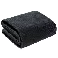 Narzuty - Eurofirany Euro Firany Narzuta 220 x 240 Velvet Victoria2A Czarny 1217209 - miniaturka - grafika 1