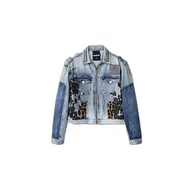 Kurtki damskie - Desigual Kurtka damska, NIEBIESKI, XL - miniaturka - grafika 1