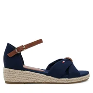 Buty dla dziewczynek - Espadryle Tommy Hilfiger T3A7-33801-0048 M Granatowy - miniaturka - grafika 1