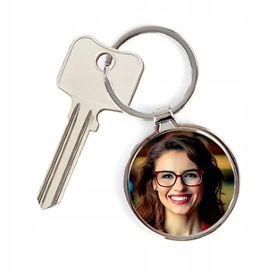 BRELOK DO KLUCZY ZE ZDJĘCIEM TWOIM WŁASNYM FOTO NADRUKIEM LOGO na prezent - Breloki - miniaturka - grafika 1