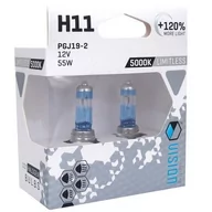Żarówki samochodowe - Vision H11 12V 55W Limitless White series 5000K +120% 2 szt T31-4581 - miniaturka - grafika 1