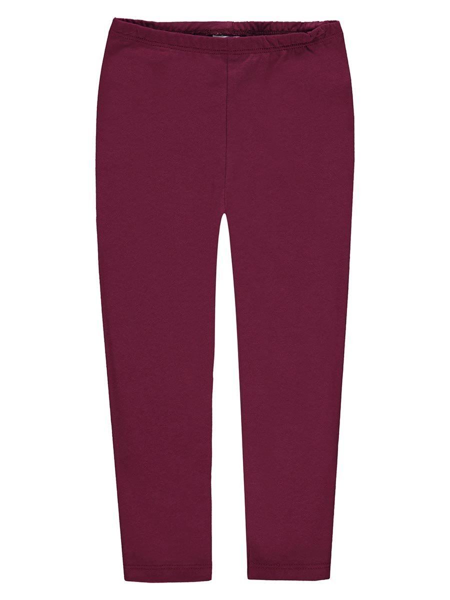 Dziewczęce legginsy gładkie bordowe Kanz r.92