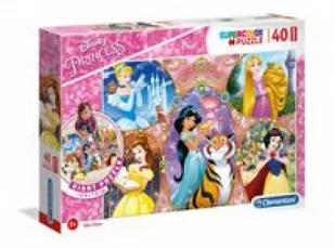 Puzzle Supercolor 40 podłogowe Księżniczki - Puzzle - miniaturka - grafika 2