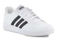 Buty dla chłopców - Buty lifestylowe dziecięce Adidas Grand Court EF0103 White - miniaturka - grafika 1