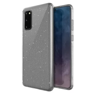 UNIQ Etui Uniq LifePro Tinsel Galaxy S20 Plus, przezroczyste z brokatem 8886463673447 - Etui i futerały do telefonów - miniaturka - grafika 1