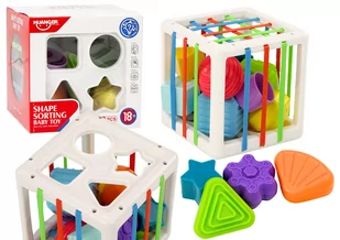 Kostka Edukacyjna Sorter Dla Niemowląt Klocki Kolorowa - Zabawki interaktywne dla dzieci - miniaturka - grafika 1