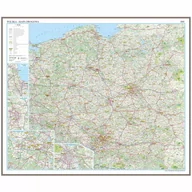 Mapy i plansze edukacyjne - EkoGraf, mapa ścienna drogowa Polska, 1:700 000 - miniaturka - grafika 1