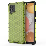 Etui i futerały do telefonów - Samsung Honeycomb etui pancerny pokrowiec z żelową ramką Galaxy A42 5G zielony - miniaturka - grafika 1