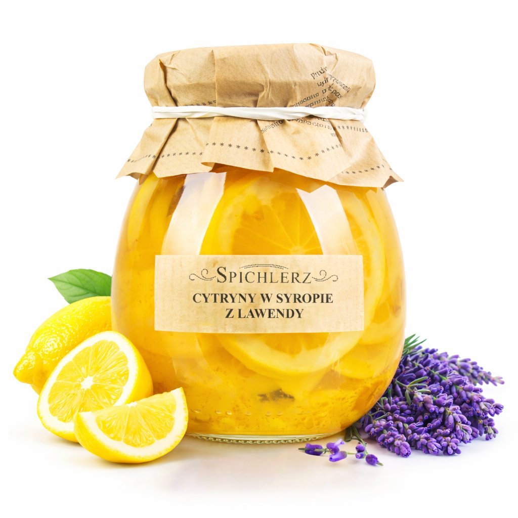 Cytryna w syropie z lawendy260g