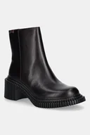 Botki damskie - Camper botki skórzane Pix London damskie kolor bordowy na słupku K400804-004 - miniaturka - grafika 1