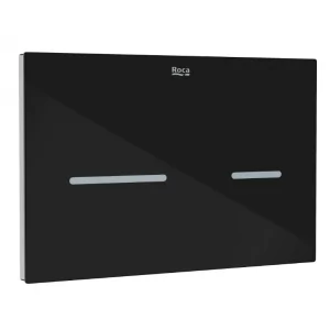 ROCA A890104318 EP-3 przycisk elektroniczny czarny (szkło tworzywo) - Przyciski spłukujące - miniaturka - grafika 1