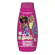 Kosmetyki kąpielowe dla dzieci - Naturaverde | Kids Mattel Barbie - szampon i odżywka dla dzieci, produkty higieniczne dla dzieci, z ekstraktem z zielonej herbaty BIO, 300 ml - miniaturka - grafika 1