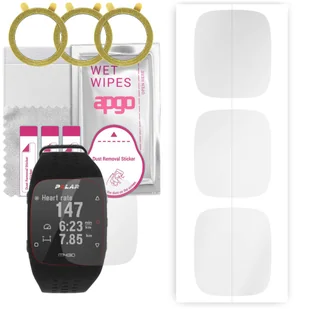 3x Folia hydrożelowa do Polar M430 - apgo Smartwatch Hydrogel Protection Ochrona na ekran smartwatcha - Akcesoria do smartwatchy - miniaturka - grafika 1