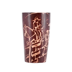 Guampa palo santo - zdobiona - Yerba Mate - miniaturka - grafika 1