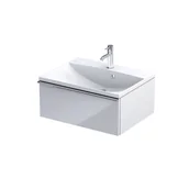 Szafki łazienkowe - Szafka łazienkowa pod umywalkę Oristo Etna 60 cm biały połysk OR52-SD1S-60-1 - miniaturka - grafika 1