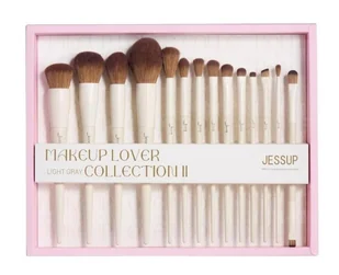 Jessup Makeup Lover Collection II Light Grey Zestaw 14 Pędzli do Makijażu T329-G - Pędzle do makijażu - miniaturka - grafika 1