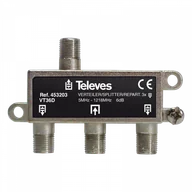 Rozgałęźniki i multiswitche do TV-SAT - Rozgałęźnik antenowy rtv 3-drożny F3D 453203 TELEVES - miniaturka - grafika 1
