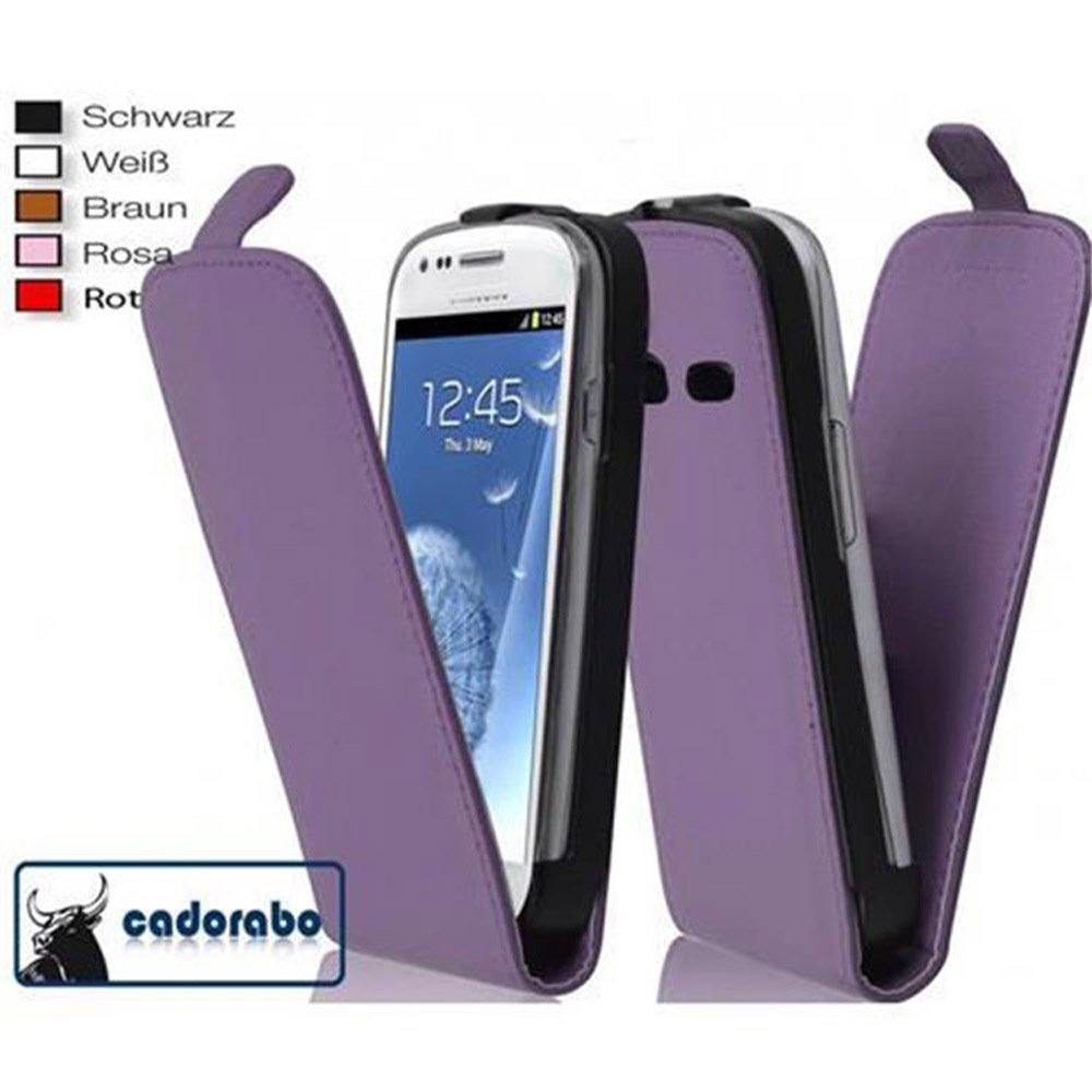 Etui Cadorabo do Samsung Galaxy S3 / S3 NEO w kolorze FLIEDER VIOLET etui na telefon komórkowy z klapką wykonane z gładkiej sztucznej skóry etui ochronne etui z klapką w stylu książki
