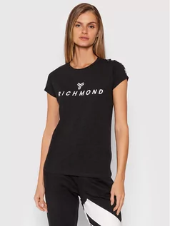 Koszulki i topy damskie - John Richmond T-Shirt Winoski UWA21019TS Czarny Regular Fit - grafika 1