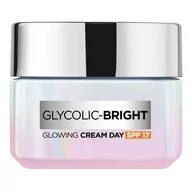 Kremy do twarzy - L'Oréal Paris Glycolic-Bright Glowing Cream Day SPF17 krem do twarzy na dzień 50 ml dla kobiet - miniaturka - grafika 1