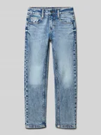 Spodnie i spodenki dla chłopców - Jeansy o kroju regular fit z mieszanki bawełny model ‘PETE’ - miniaturka - grafika 1