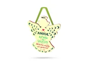 Dyplomy i okładki - ZAWIESZKA ANIOŁ NA SZCZĘŚCIE 14cm - miniaturka - grafika 1