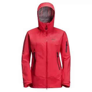 Kurtki damskie - Jack Wolfskin Exolight Pro kurtka damska Tulipan czerwony XL 1112681 - grafika 1