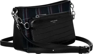 David Jones Listonoszka W Kratę Z Saszetką Croco Na Łańcuszku ! - Torebki damskie - miniaturka - grafika 1