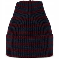 Czapki dla dzieci - Czapka dziecięca Buff Knitted Beanie Zimic Stripes Night Blue one size - miniaturka - grafika 1