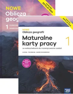 Pakiet Nowe Oblicza geografii 1. Podręcznik i karty pracy ucznia. Liceum i technikum. Zakres rozszerzony. Edycja 2024 - Ewa Jaworska, Józef Soja, - Podręczniki dla liceum - miniaturka - grafika 1