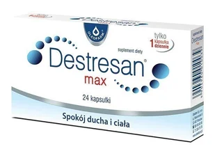 Oleofarm Destresan Max, na stres, niepokój, napięcie, 24 kapsułki - Układ nerwowy - miniaturka - grafika 1
