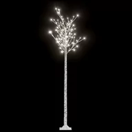 Choinki - vidaXL vidaXL Wierzba z oświetleniem, 200 zimnych białych LED, 2,2 m - miniaturka - grafika 1