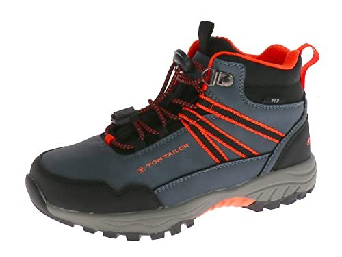 TOM TAILOR Chłopięce 4271103 buty do chodzenia, Jeansy neonowe pomarańczowe, 31 EU
