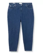 Spodnie damskie - Calvin Klein Damskie spodnie jeansowe dla mamy plus, denim, M, 34 W, Dżinsowa średnia, 34W - miniaturka - grafika 1