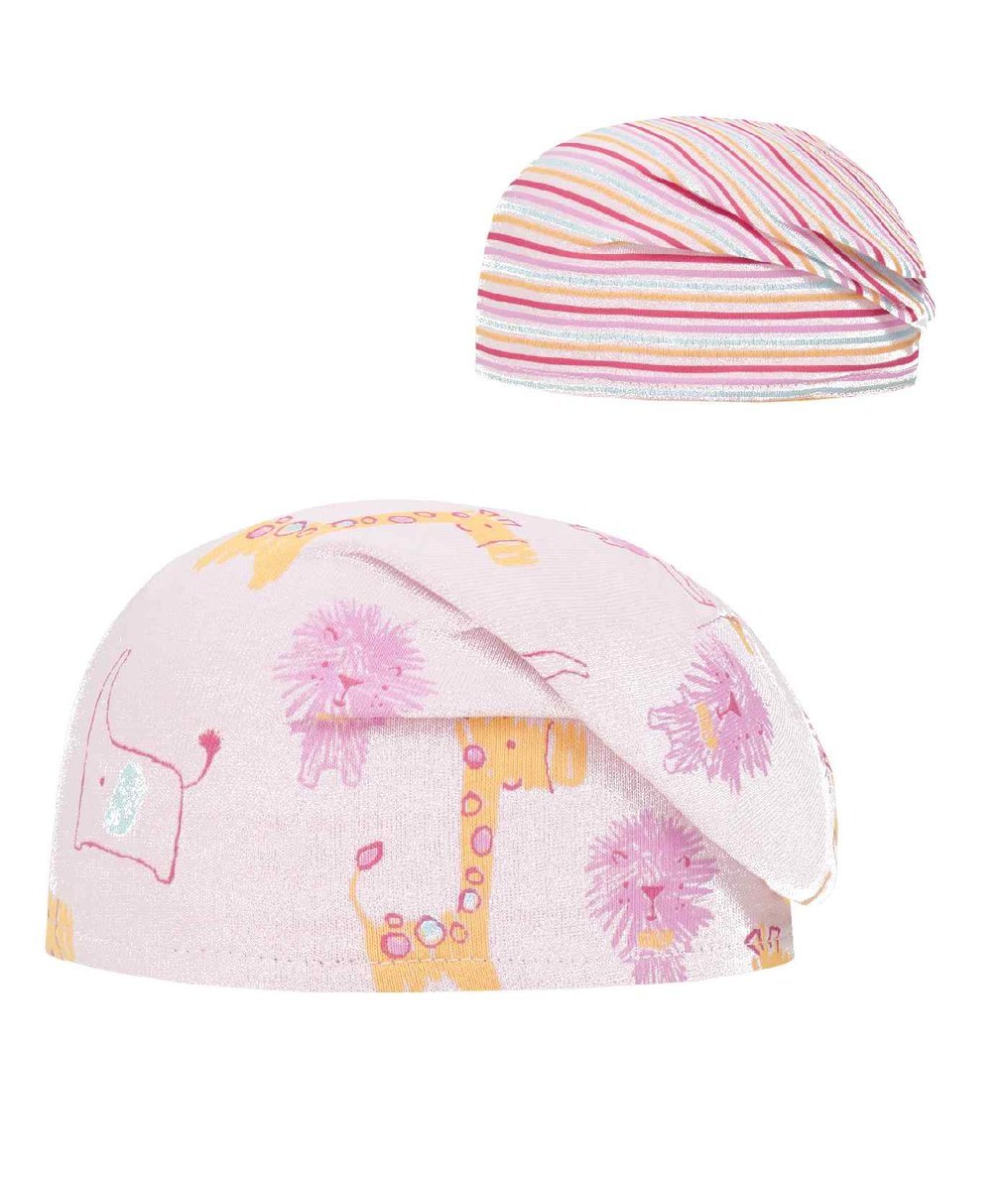 Czapka dziecięca, dwustronna, różowa, Döll