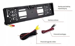 Kamera cofania w ramce tablicy rejestracyjnej - Kamery cofania - miniaturka - grafika 1