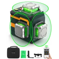 Multimetry - Poziomica laserowa CIGMAN CM-S01 12 linii, ze sterowaniem aplikacją, 3x360°, samo-poziomowanie i tryb ręczny - Czarny - miniaturka - grafika 1