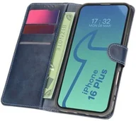 Etui i futerały do telefonów - Bizon Etui z klapką Case Pocket do iPhone 16 Plus, granatowe - miniaturka - grafika 1